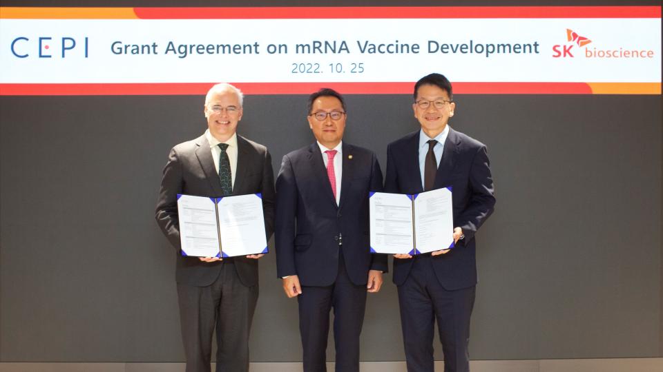 SK바이오사이언스, CEPI와 mRNA 백신 개발 협약.. 혁신 플랫폼 기반 백신 포트폴리오 확장한다