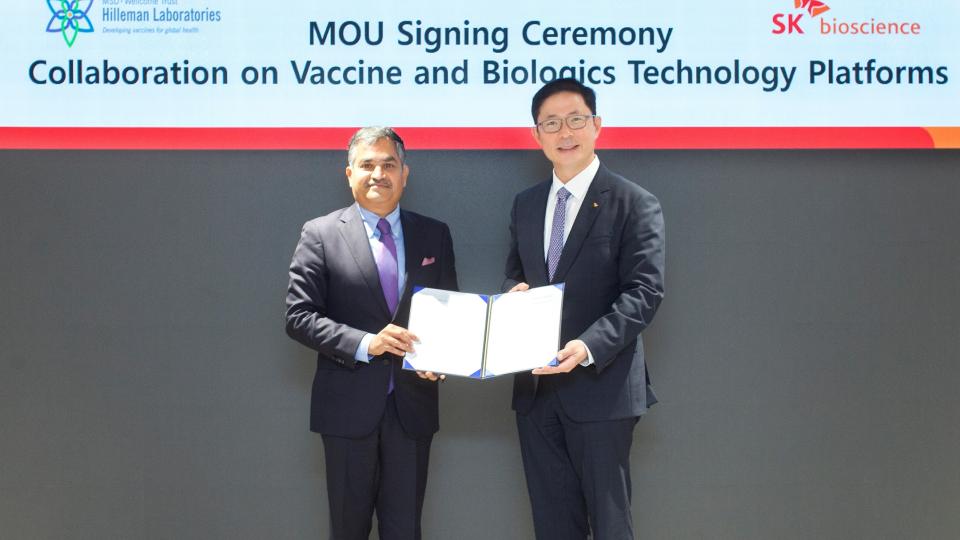 SK bioscience and Hilleman Laboratories to Co-develop New Vaccine Platforms
