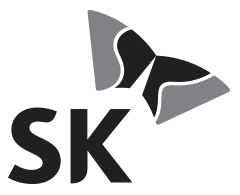 Symbol Mark: SK logo mark + symbol - Black and white image